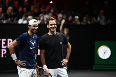 Federer juega hoy su último partido, en dobles junto a Nadal