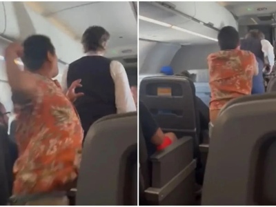 Pelea en un avión: un pasajero le pegó a un auxiliar de vuelo