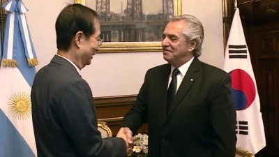 Alberto recibió al primer ministro de Corea del Sur