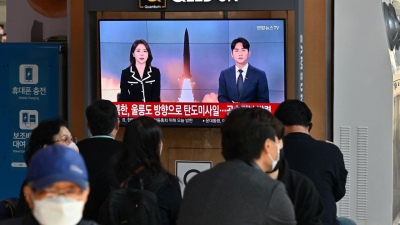 Vuelan misiles entre Corea del Sur y Corea del Norte