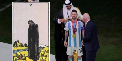 Messi, el manto negro y el 5 de Copas: la insólita predicción del Tarot