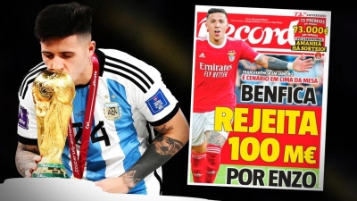 "Benfica rechazó 100 millones de euros por Enzo"
