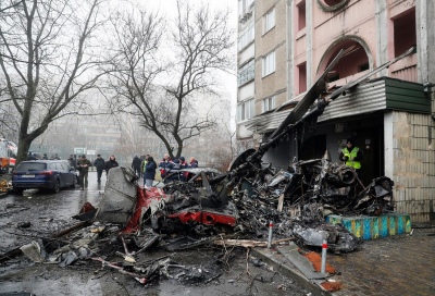 Ucrania: murieron altos funcionarios del Gobierno en la caída de su helicóptero