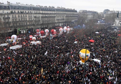 Históricas manifestaciones en Francia