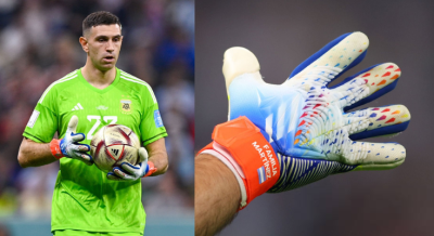 Se subastan los guantes que usó el Dibu Martínez en el Mundial