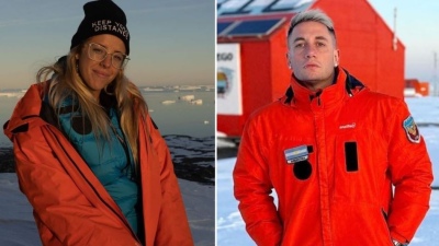 Nati Jota y Momo hacen su primer stream desde la Antártida