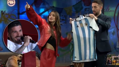 Tini y De Paul en 'La Resistencia', con la camiseta de Argentina