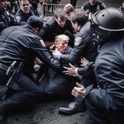 Las fotos de Trump siendo arrestado hechas con inteligencia artificial