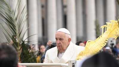 Tras el alta, el papa Francisco encabezó la misa del Domingo de Ramos