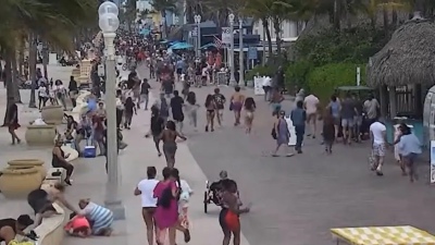 Pánico en Miami: el video del tiroteo en plena 'Hollywood Beach'