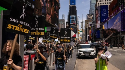 Nueva protestas de actores de Hollywood en Nueva York