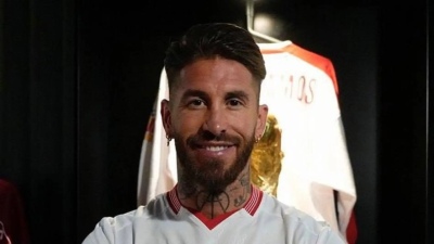 Sergio Ramos fue presentado en Sevilla