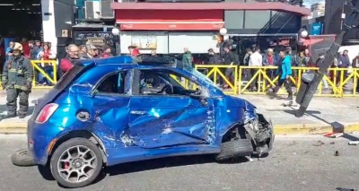 Video: tremendo accidente en Cabildo y Juramento