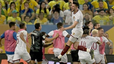 Venezuela rescató un empate como visitante ante Brasil sobre el final