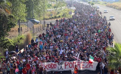 Miles de personas marcharon en la frontera Mexico-EEUU ante la discusión por la crisis migratoria