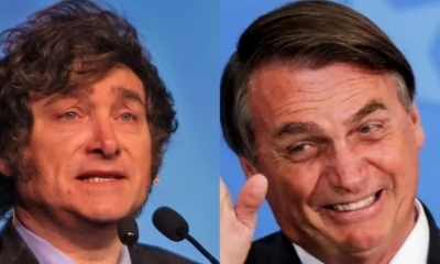 Asunción de Javier Milei: Bolsonaro ya está en Argentina