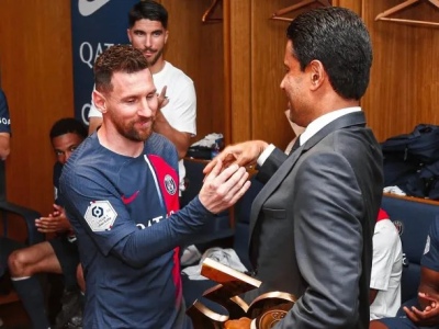 El presidente del PSG, picante sobre Messi: "Que los jugadores hablen mientras están en el club, no después"