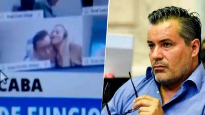 Un mes de prisión para Juan Ameri, el exdiputado que le besó los senos a una mujer en plena sesión