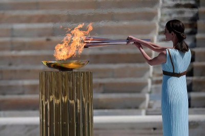 Se encendió la llama olímpica de los Juegos Olímpicos de París 2024