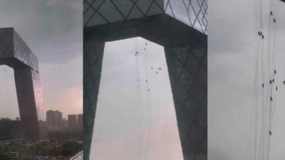 Video: tremendo temporal en Beijing