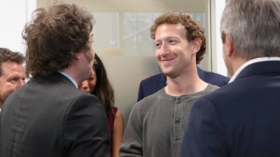 Javier Milei se reunió con Mark Zuckerberg en San Francisco