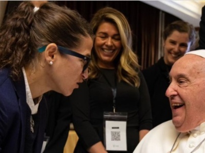 Paula Pareto, campeona olímpica, visitó al Papa en el Vaticano: "Esa sonrisa, esa mirada, esa paz"