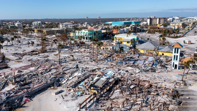 Fort Myers (Florida) tras el huracán Ian