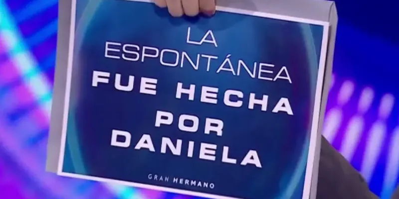 Daniela hizo la espontánea en Gran Hermano