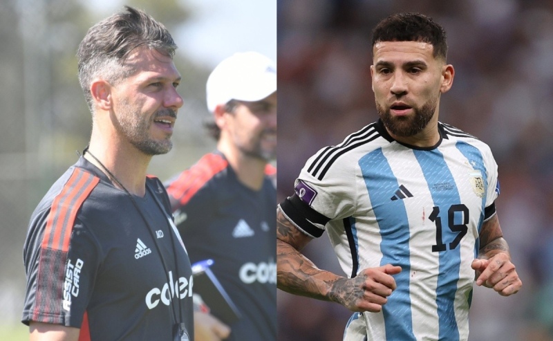 Demichelis a Otamendi: “Vení a retirarte a River“