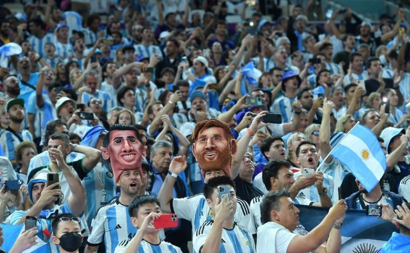 La hinchada argentina fue nominada como la ”mejor afición del año”