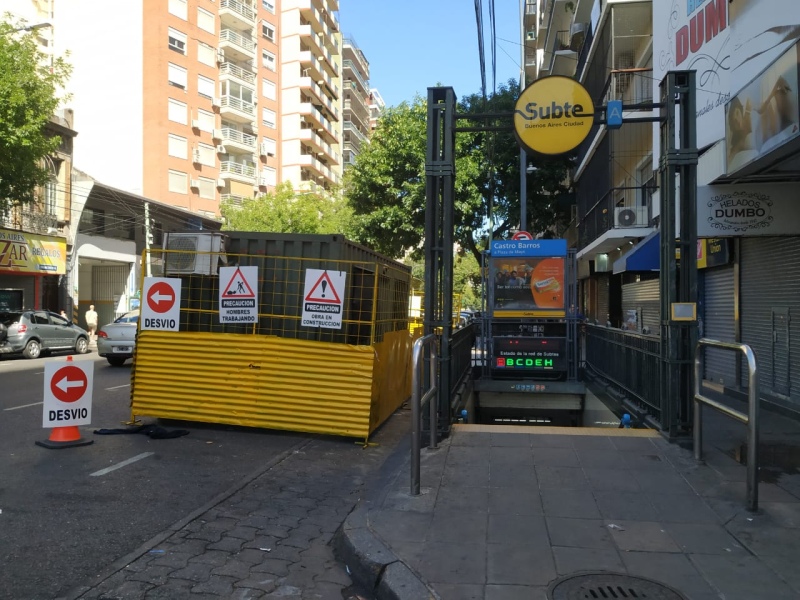 Subte A: cierra la estación Castro Barros dos meses por obras
