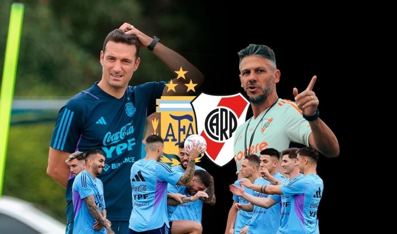 La Selección Argentina vs River en un amistoso