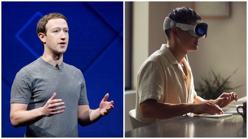 La dura crítica de Mark Zuckerberg hacia los nuevos Vision Pro de Apple