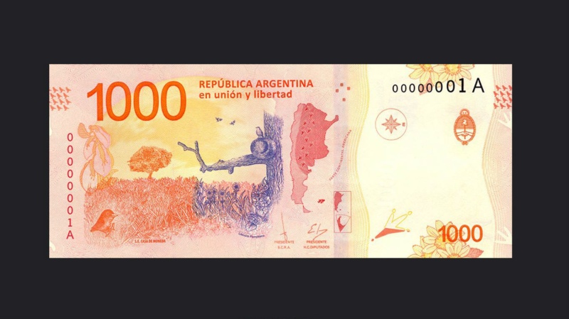 ¿Cómo es el nuevo billete de $1.000?