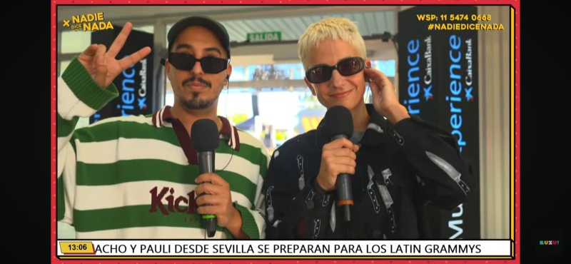 ¡Nacho Elizalde y Pauli Echeverria, en vivo en la previa de los Latin Grammy desde Sevilla!