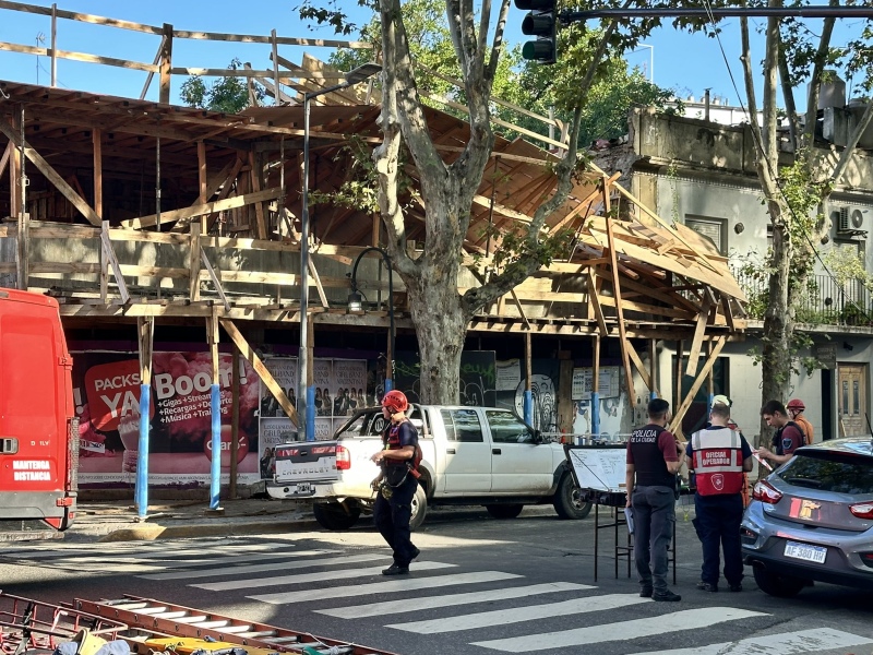 Derrumbe en un obra en construcción en Palermo: murieron dos obreros