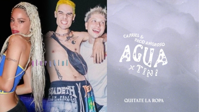 Ya salió “AGUA” de Ca7riel & Paco Amoroso junto a TINI